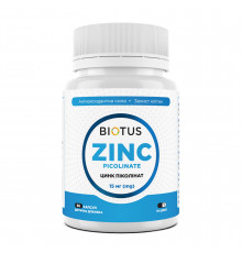 Цинк пиколинат, Zinc Picolinate, Biotus, 15 мг, 60 капсул