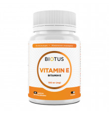 Витамин Е, Vitamin Е, Biotus, 100 мг, 60 капсул