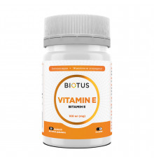 Витамин Е, Vitamin Е, Biotus, 100 мг, 30 капсул