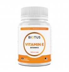 Витамин Е, Vitamin Е, Biotus, 100 мг, 100 капсул