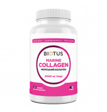 Морской коллаген, Marine Collagen, Biotus, 120 капсул