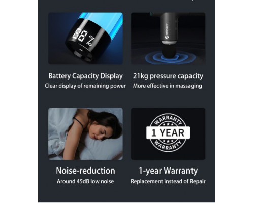 Професійний ударний масажер Booster Lightsaber (24V) для тіла – ефективний пристрій для відновлення та розслаблення м'язів.