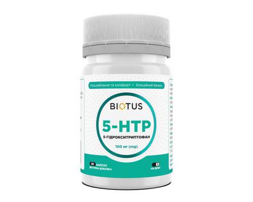 5-HTP (5-гидрокситриптофан), 5-HTP, Biotus, 30 капсул