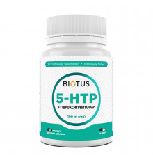 5-HTP (5-гидрокситриптофан), 5-HTP, Biotus, 100 мг, 60 капсул