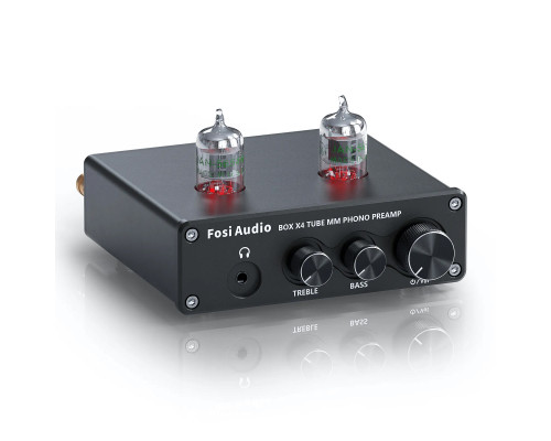 Передпідсилювач звуку Fosi Audio BOX X4 black + блок живлення 12V