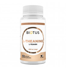 L-теанин, L-Theanine, Biotus, 600 мг, 100 капсул