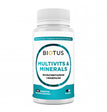 Мультивитамины и минералы, Multivits & Minerals, Biotus, 120 таблеток