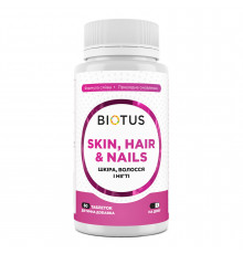 Волосы, кожа и ногти, Hair, Skin & Nails, Biotus, 60 таблеток
