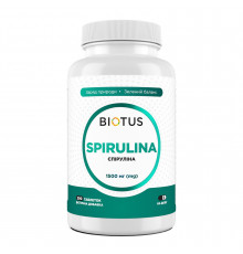 Спирулина, Spirulina, Biotus, 200 таблеток (1500 мг в трех таблетках)