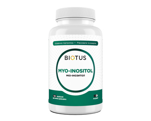 Мио-инозитол, Myo-Inositol, Biotus, 120 капсул