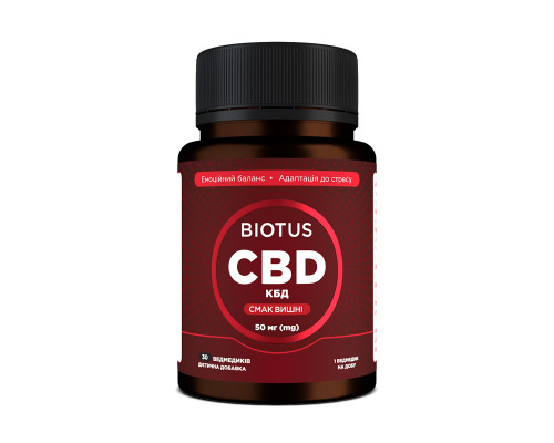 Каннабидиол, CBD Gummies, Biotus, 50 мг, 30 желейных мишек