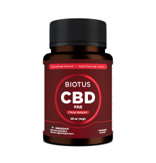 Каннабидиол, CBD Gummies, Biotus, вкус вишни, 25 мг, 30 желейных мишек
