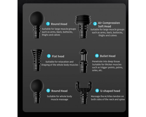 Перкусійний масажер Booster M2-D — масажний пістолет для ефективного відновлення м'язів.