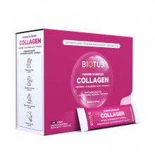 Морской коллаген с гиалуроновой кислотой и витамином С, Marine Sourced Collagen Peptidеs, Biotus, 30 саше (154,5 г)
