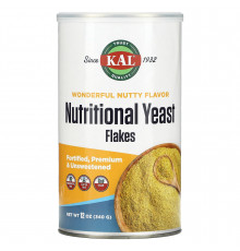 Дрожжи хлопьями, Yeast Flakes, KAL, несладкие, 340 г