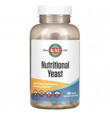 Пищевые дрожжи, Nutritional Yeast, KAL, 500 таблеток