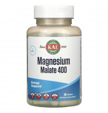 Магний малат, Magnesium Malate, KAL, 400 мг, 90 таблеток