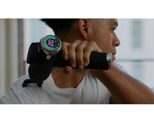 Професійний ударний перкусійний масажер Booster Fusion Black Pro – чорний, для масажу тіла.