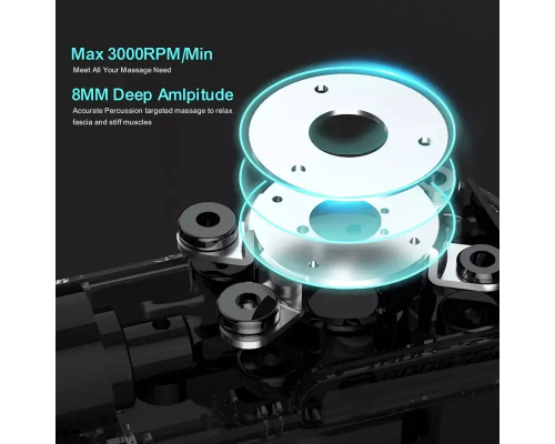 Компактний перкусійний масажер Booster Lightsaber Mini з зарядною станцією