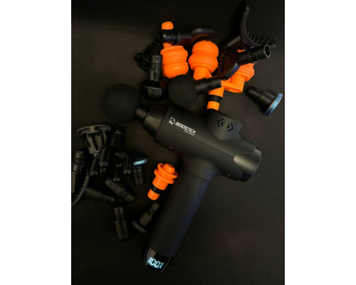 Компактний перкусійний масажер з 21 насадкою у кейсі Boostex Pro Max 2