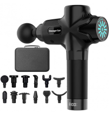 Перкусійний масажер Boostex Pro Max 2 — компактний масажний пістолет з 21 насадкою