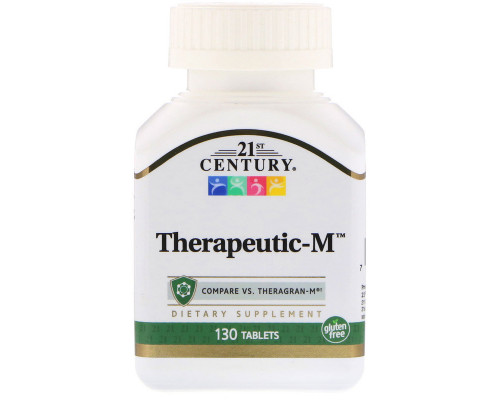 Поливитамины терапевтические-М, Therapeutic-M, 21st Century, 130 таблеток