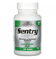 Мультивитамины и минералы для взрослых 50+, Multivitamin & Multimineral, 21st Century, 125 таблеток