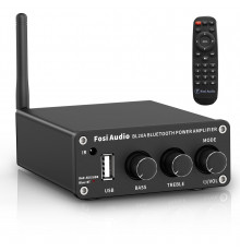 Підсилювач звуку Fosi Audio BL20A black + блок живлення 24V. Bluetooth 5.0, 2x100W