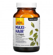 Витамины для кожи и волос мужчин, Maxi Hair, Country Life, 60 капсул