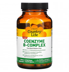 Коэнзим B-комплекс, Coenzyme B-Complex, Country Life, 120 капсул
