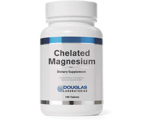 Хелатний магній, Chelated Magnesium, Douglas Laboratories, 100 таблеток