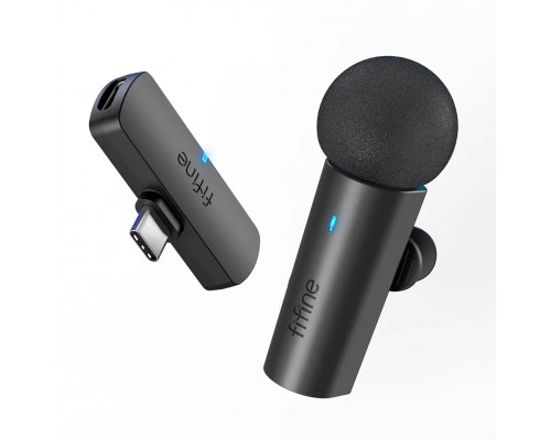 Мікрофон петличний бездротовий Fifine M6 black