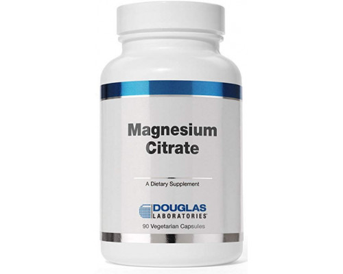 Магний цитрат, Magnesium Citrate, Douglas Laboratories, поддерживает энзматическую активность, мышцы и нервы, 90 капсул