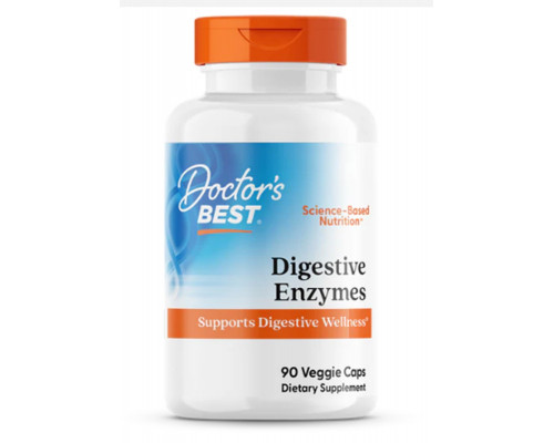 Пищеварительные ферменты, Digestive Enzymes, Doctor's Best, 90 капсул