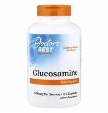Глюкозамін, Glucosamine, Doctor's Best, 750 мг, 180 капсул