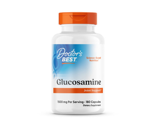 Глюкозамин сульфат, Glucosamine Sulfate, Doctor's Best, 750 мг, 180 капсул