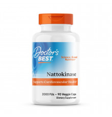 Наттокиназа, Nattokinase, Doctor's Best, 2.000 FUs, 90 капсул