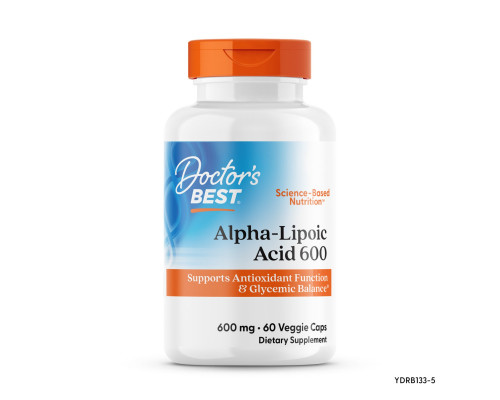 Альфа-липоевая кислота, Alpha-Lipoic Acid, Doctor's Best, 600 мг, 60 капсул