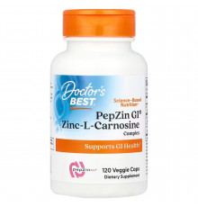 Цинк карнозин, Zinc-L-Carnosine, Doctor's Best, комплекс, 120 веганских капсул