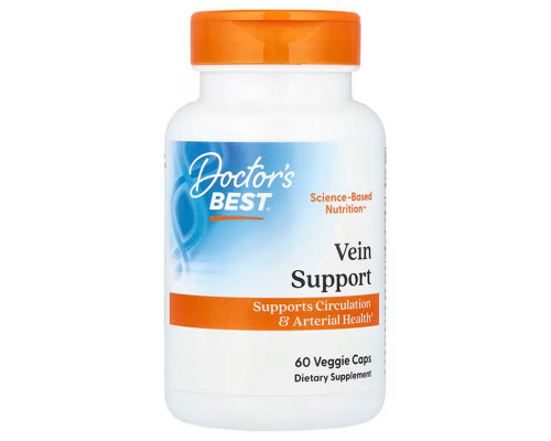 От варикоза, Vein Support, Doctor's Best, 60 капсул