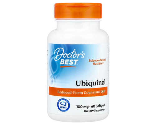 Убіхінол, Ubiquinol, Doctor's Best, 100 мг, 60 капсул