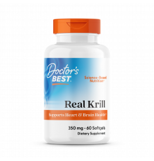 Масло криля, Real Krill, Doctor's Best, 350 мг, 60 капсул