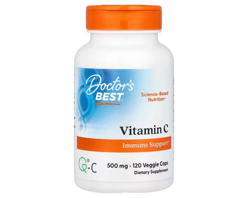 Витамин С, Vitamin C, Doctor's Best, 500 мг, 120 капсул