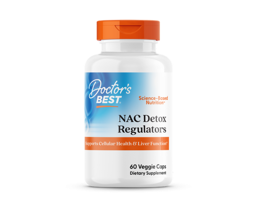 Ацетилцистеин, NAC Detox Regulators, Doctor's Best, 60 капсул