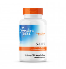 5-НТР, 5-гидрокситриптофан, Doctor's Best, 100 мг, 180 веганских капсул