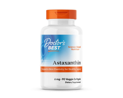 Астаксантин с AstaPure, Astaxanthin, Doctor's Best, 6 мг, 90 капсул