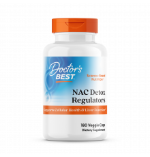 Ацетилцистеин, NAC Detox Regulators, Doctor's Best, 180 капсул