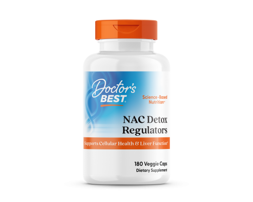 Ацетилцистеин, NAC Detox Regulators, Doctor's Best, 180 капсул