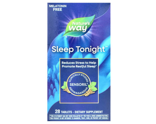 Здоровый сон, Sleep Tonight™, Nature's Way, 28 таблеток