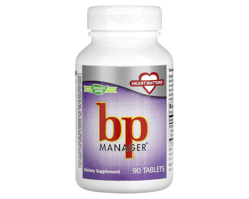 Поддержка кровяного давления, bp Manager, Nature's Way, 90 таблеток